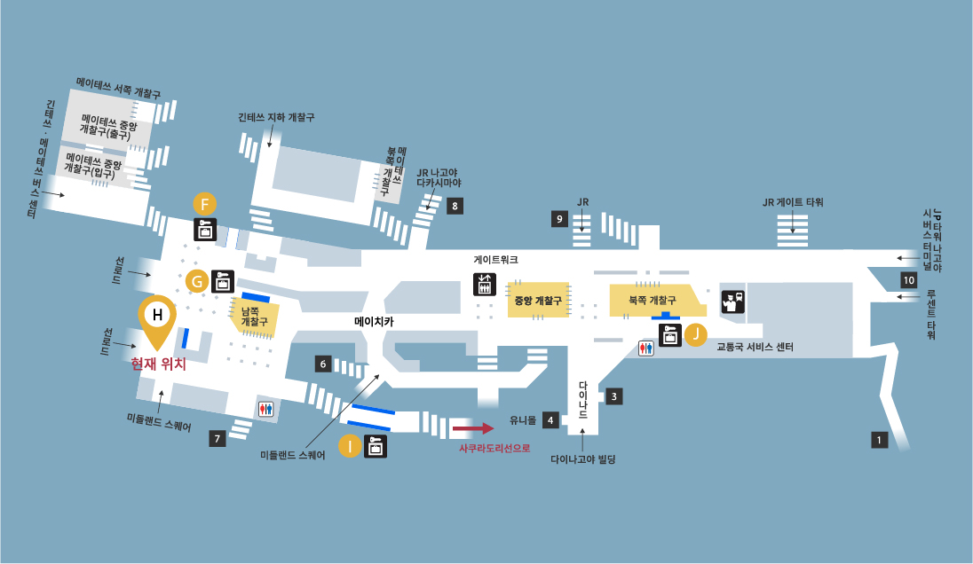 東山線ロッカーMAP