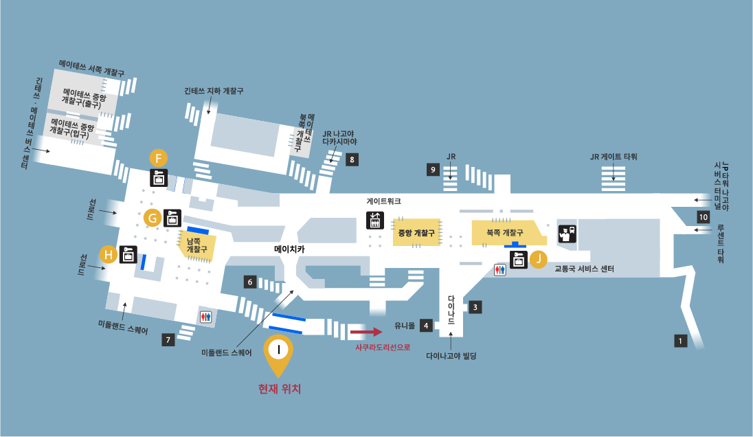東山線ロッカーMAP